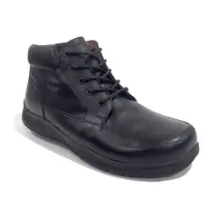 OVERLAND - BOTIN DE CUERO NEGRO PARA DIABETICOS MODELO 4456 TALLA 45
