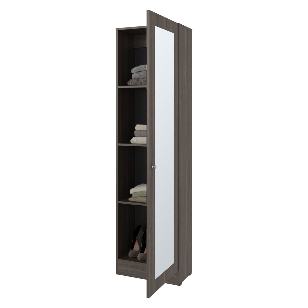 TUHOME - Closet Praga 1 Puerta Con Espejo Milan 1801X491X302 Cm