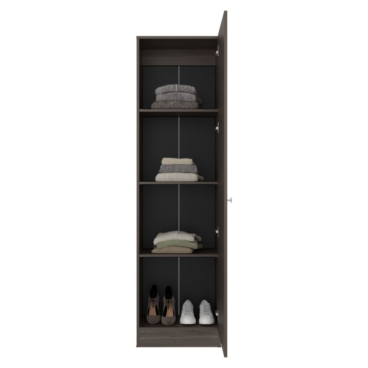 TUHOME - Closet Praga 1 Puerta Con Espejo Milan 1801X491X302 Cm