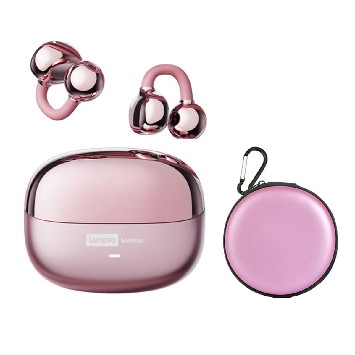 LENOVO - Audífonos Lenovo Clip MAX LE06 TWS  Bluetooth 6.0 y Estuche