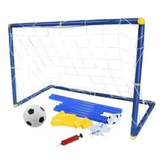 GENERICO - Set 2 Arcos De Fútbol + Balón Y Bombín Juegos Exterior Niños