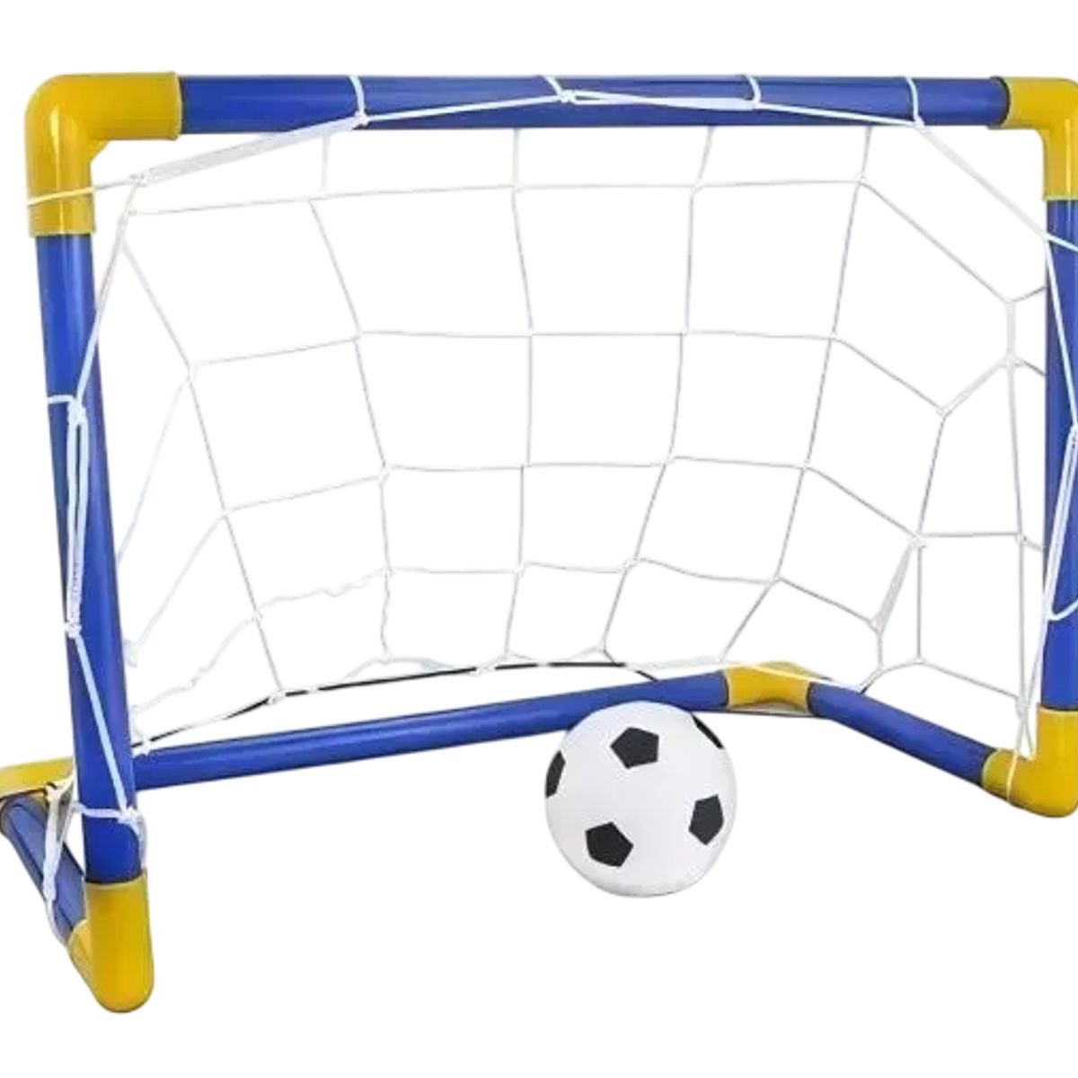 GENERICO - Set 2 Arcos De Fútbol + Balón Y Bombín Juegos Exterior Niños