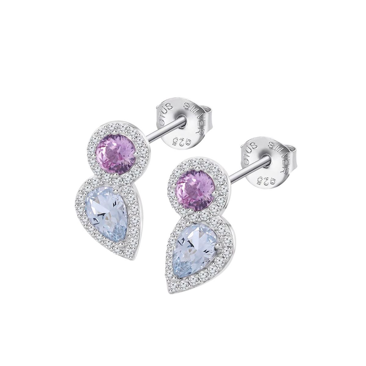 LOTUS SILVER - Aros LP3841-4/1 Lotus Silver Mujer Leros