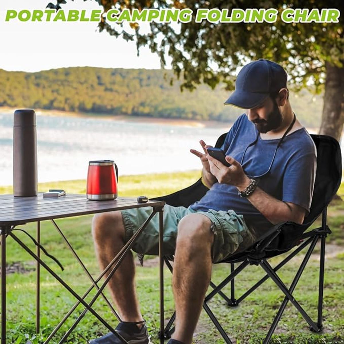 GENERICO - Silla Plegable Camping Silla Para Playa Silla Pesca