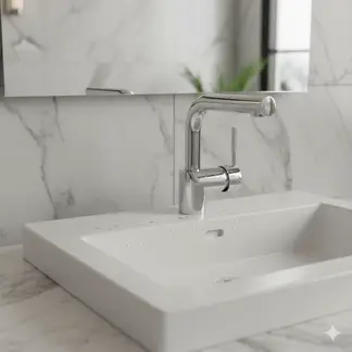 STRETTO - Monomando Llave Grifo Lavatorio Lavamanos Amalfi