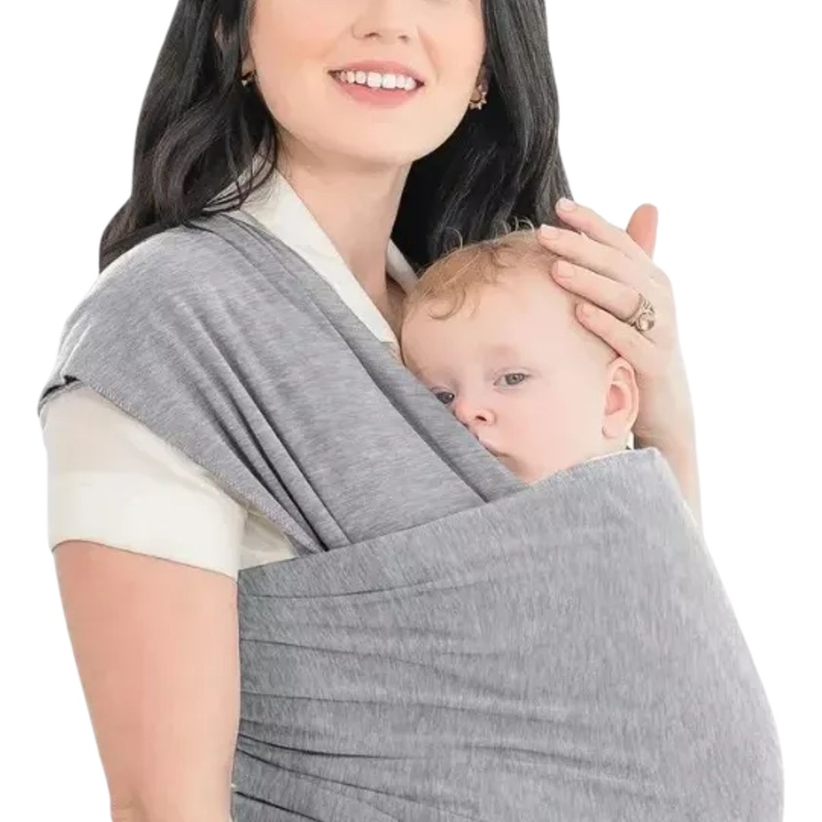 GENERICO - Fular Portabebé Semielasticado Gris