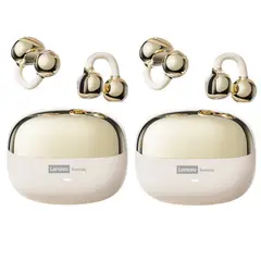 LENOVO - Set 2 Audífonos Clip MAX LE06 TWS Bluetooth 6.0 -Blanco