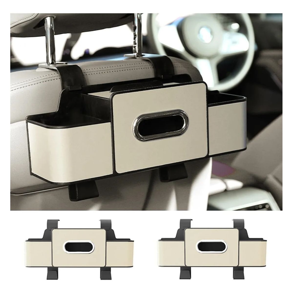 GENERICO - Organizador Respaldo De Asiento Auto Caja De Almacenamiento