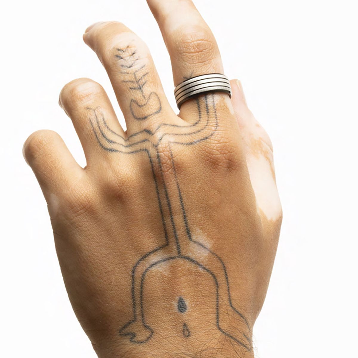 LOTUS STYLE - Anillo LS2398-3/124 Lotus Style Hombre Dark Style