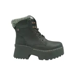 HERIEL - Botín Negro Plataforma Mujer