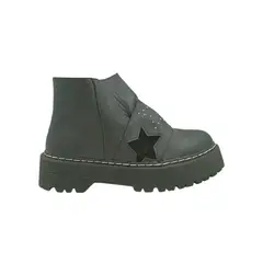 HERIEL - Botin Negro Plataforma Mujer