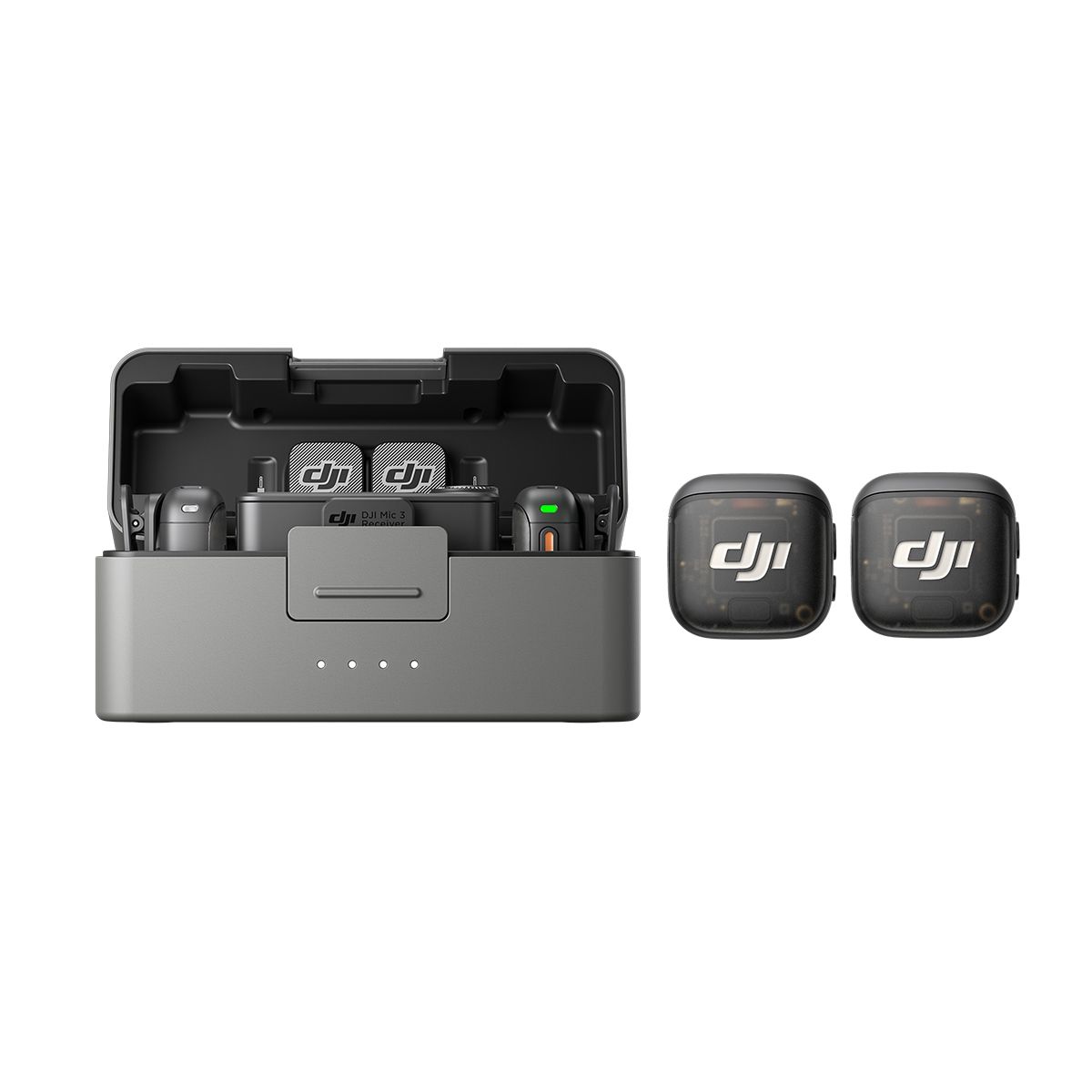 DJI - Microfono DJI Mic 3 (2 TX + 1 RX + Charging Case)