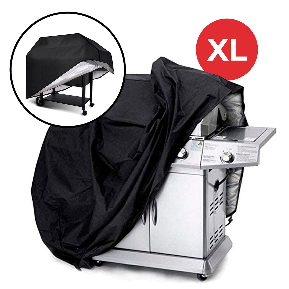 GENERICO - Funda Cubierta Protectora Parrilla Cobertor Impermeable Talla XL