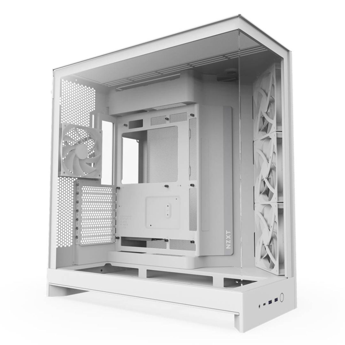 NZXT - Gabinete NZXT H9 Flow (2025) Dual-Chamber Mid-Tower White