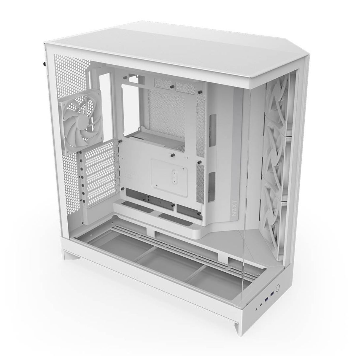 NZXT - Gabinete NZXT H9 Flow (2025) Dual-Chamber Mid-Tower White
