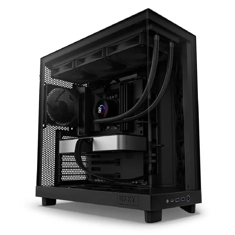 NZXT - Gabinete NZXT H6 Flow ATX Dual-Chamber Case Negro