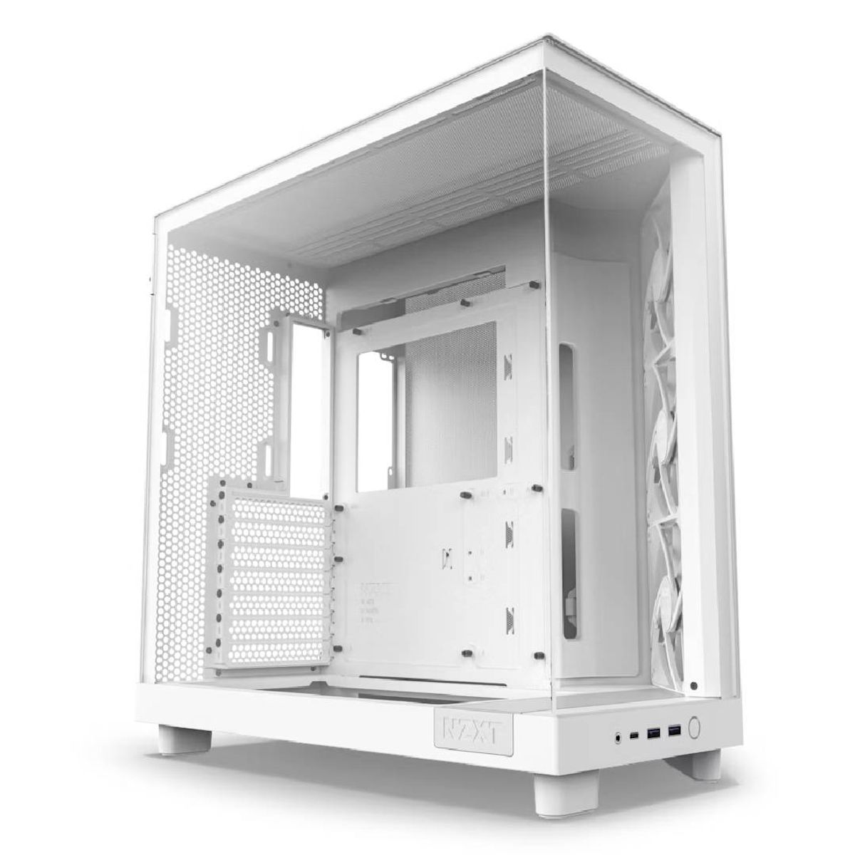 NZXT - Gabinete NZXT H6 Flow ATX DualChamber Case Blanco