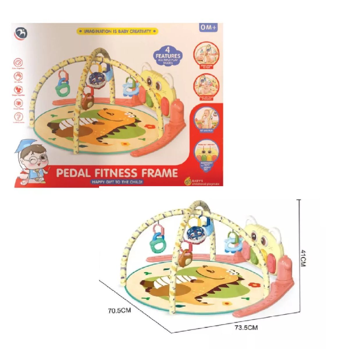 BABY - Gimnasio para Bebé Alfombra Piano Musical Estimulante