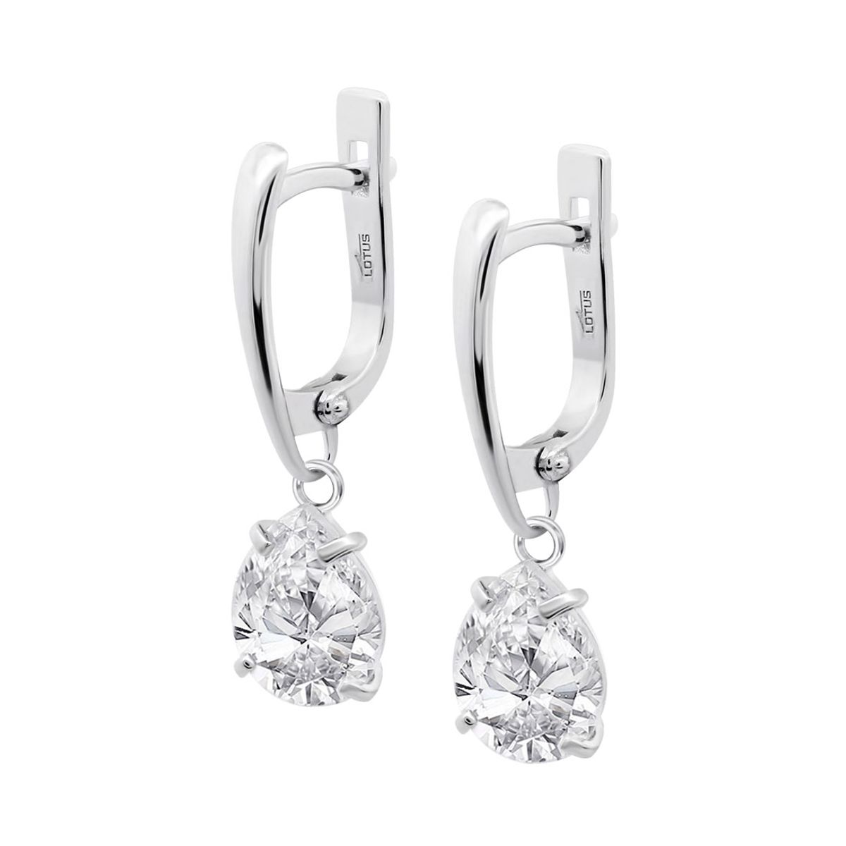 LOTUS SILVER - Aros LP3809-4/1 Lotus Silver Mujer Charming Lady Swarov Ski