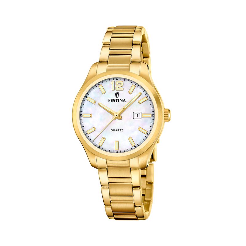 FESTINA - Reloj F20741/1 Festina Blanco Mujer Acero Clasico