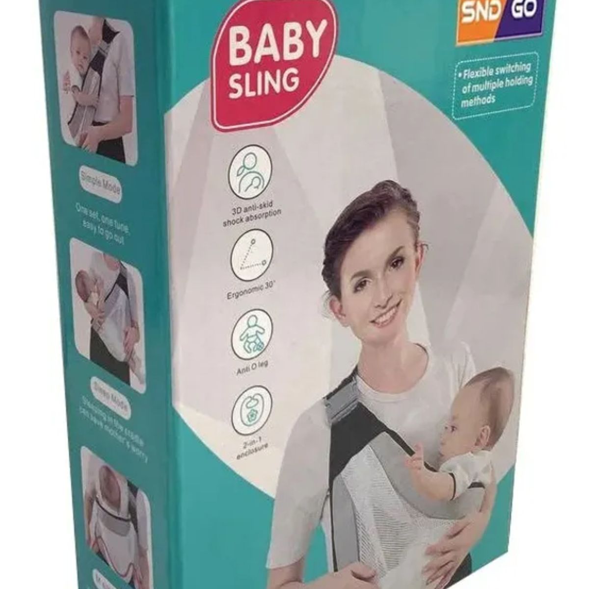 GENERICO - Canguro Ergonómico Fular Porta Bebé Ligero Ajustable