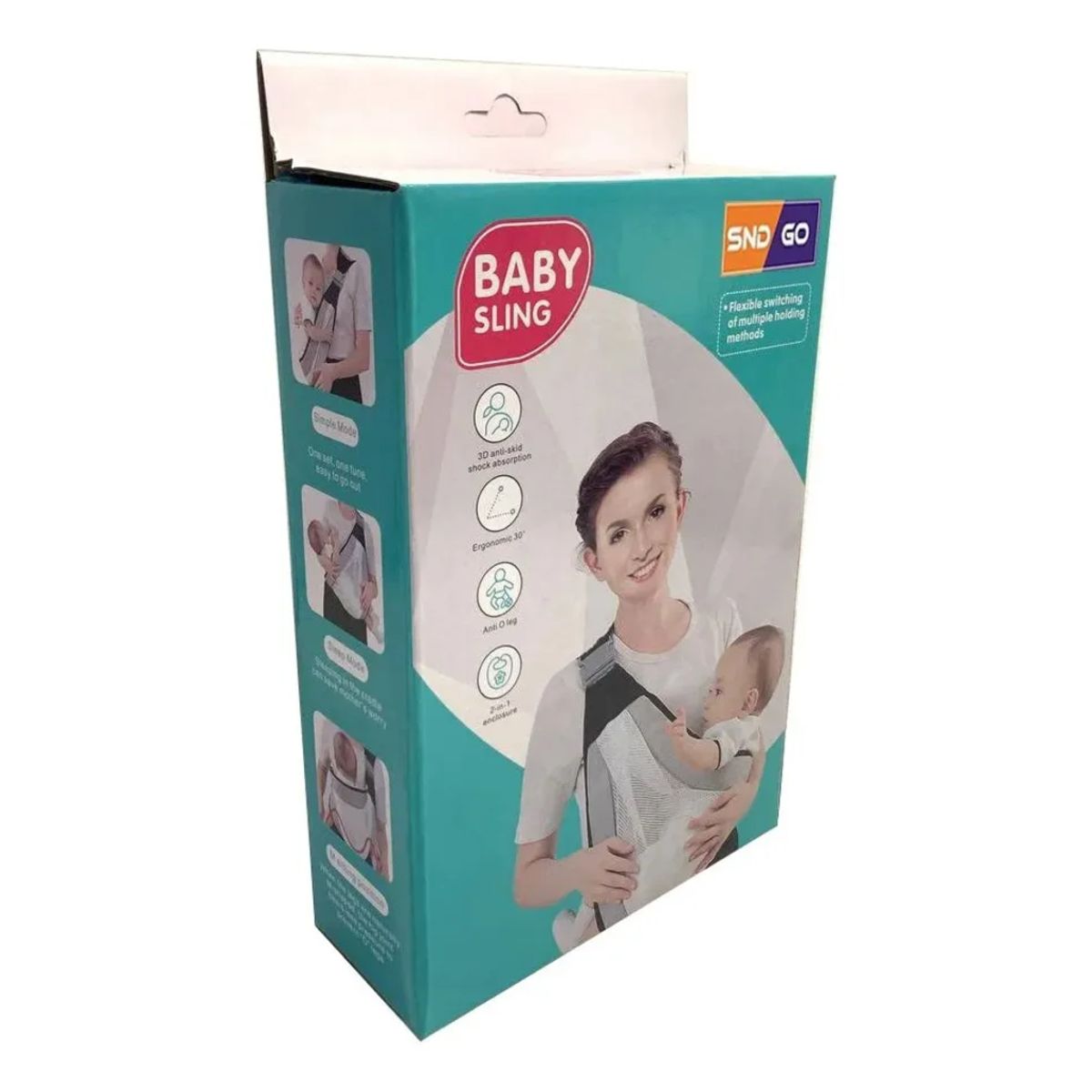 GENERICO - Canguro Ergonómico Fular Porta Bebé Ligero Ajustable