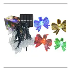 GENERICO - Guirnalda Led Solar Luces Multicolor Lazos 43m