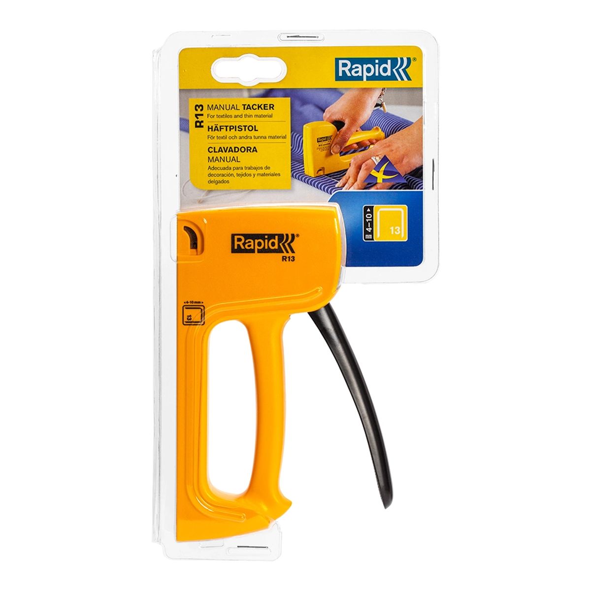 RAPID - Clavadora Engrapadora Rapid HOBBY R13E – Corchetes Nº13 (4-10 mm)