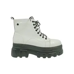 HERIEL - Botín Blanco Plataforma Mujer