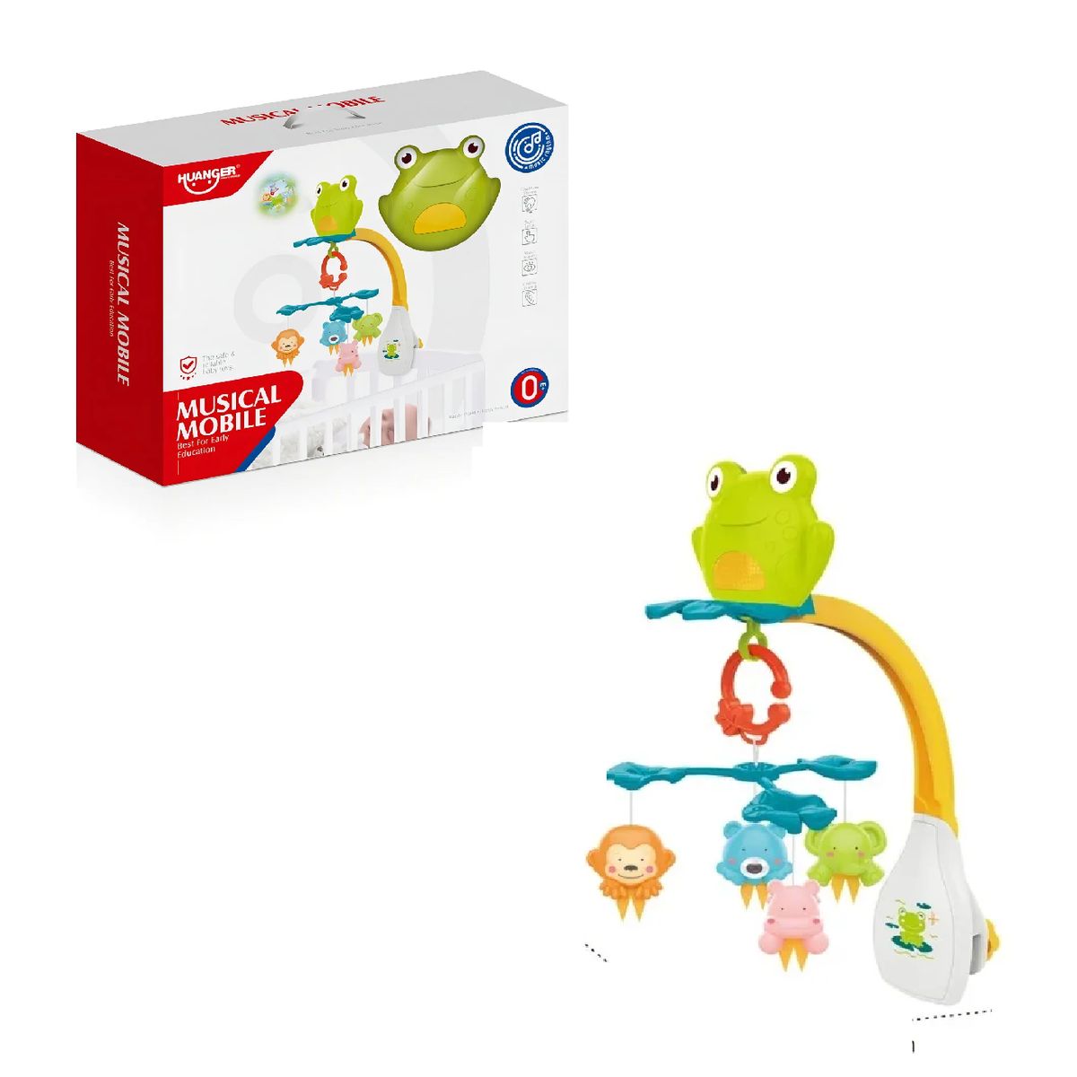 HUANGER - Movil Musical Bebe Sapo Rana Proyector