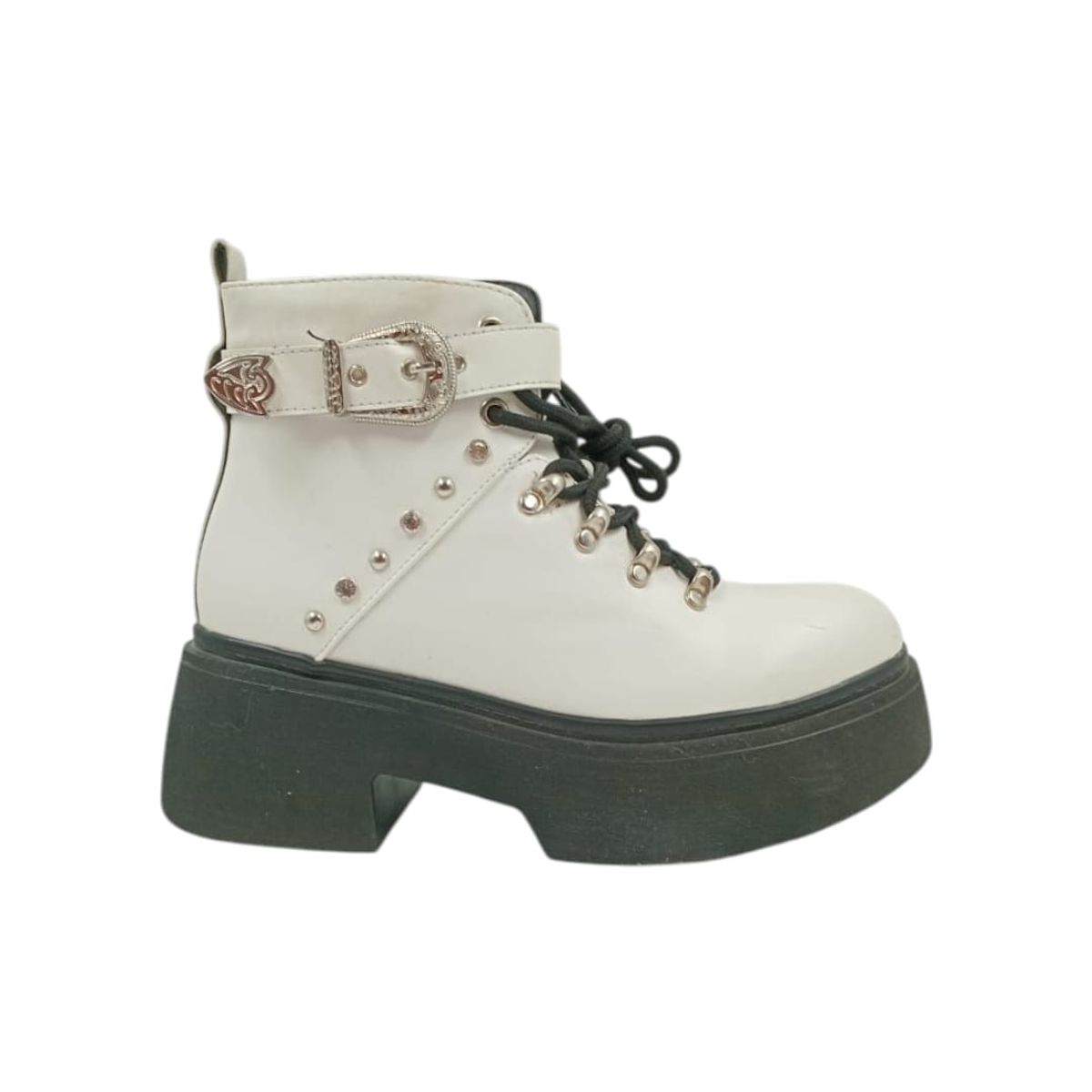 HERIEL - Botín Blanco Plataforma Mujer