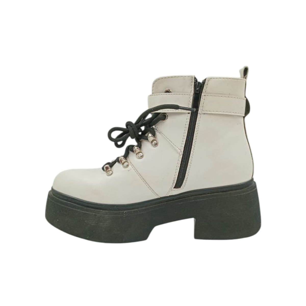 HERIEL - Botín Blanco Plataforma Mujer