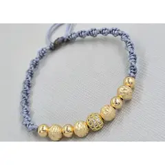 GENERICO - Brazalete con circonias oro laminado 18k