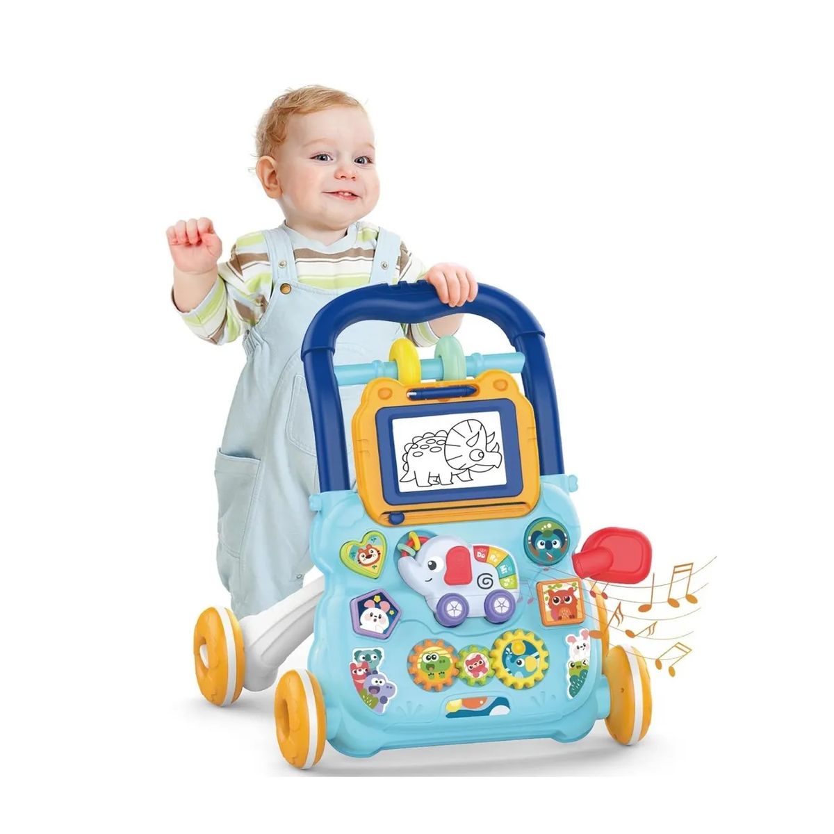 MUNDO BEBE - Caminadora Andadera Musical Multifuncional Elefante Unisex