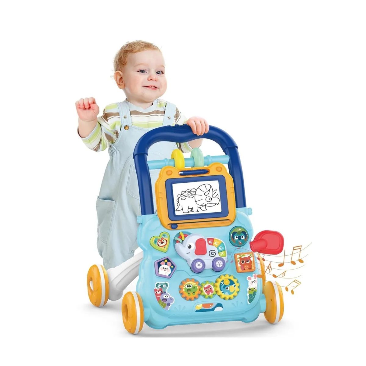 MUNDO BEBE - Caminadora Andadera Musical Multifuncional Elefante Unisex