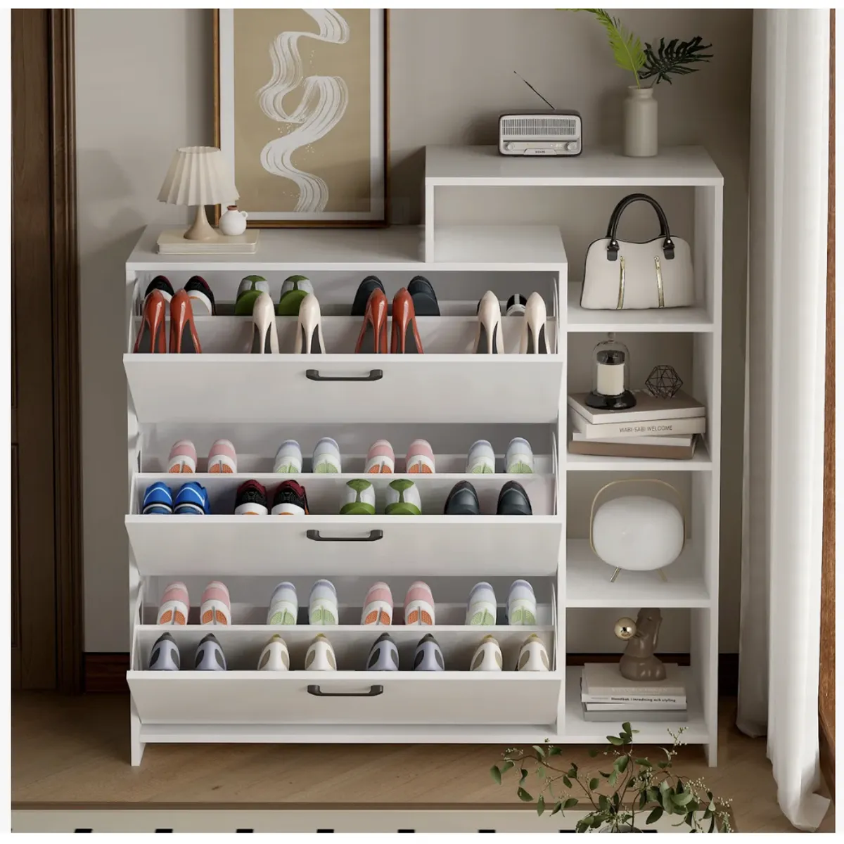 HOMER DESIGN - Zapatero Organizdaor Moderno 24 Pares 105x122x24cm
