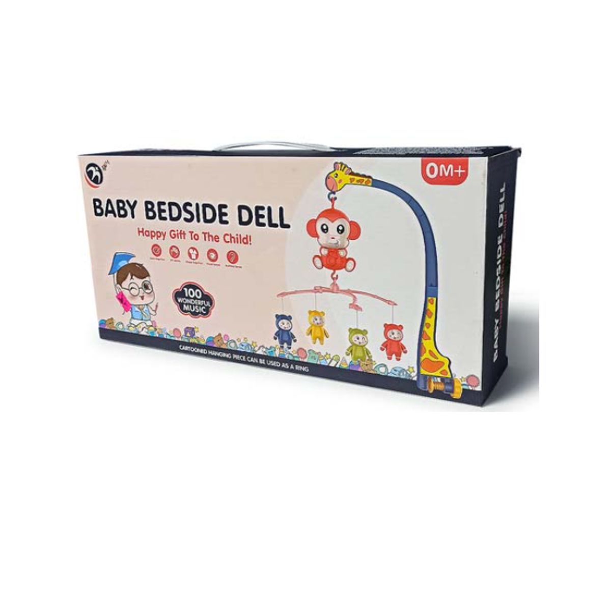BABY - Movil De Cuna Musical Sonajero Bebé Proyector Luz -control