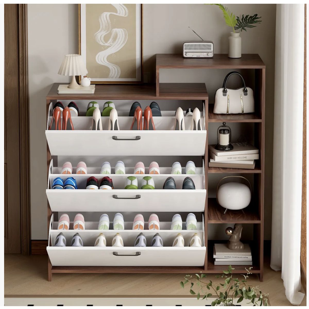 HOMER DESIGN - Zapatero Organizdaor Moderno 24 Pares 105x122x24cm