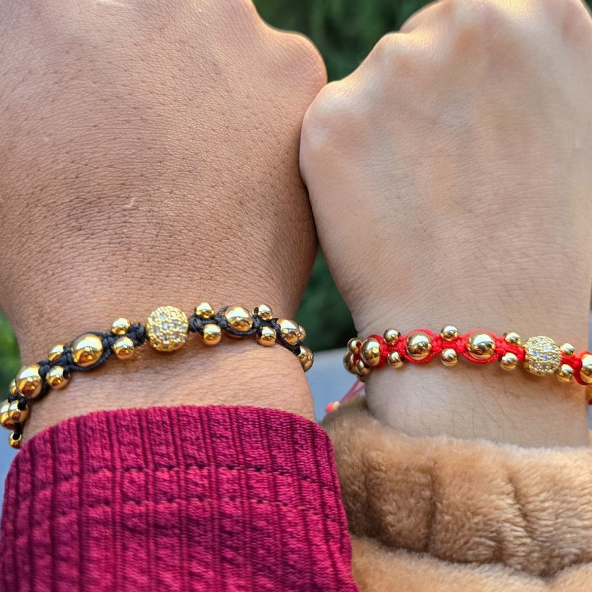 GENERICO - Brazalete Bola De Circonias Oro laminado 18K