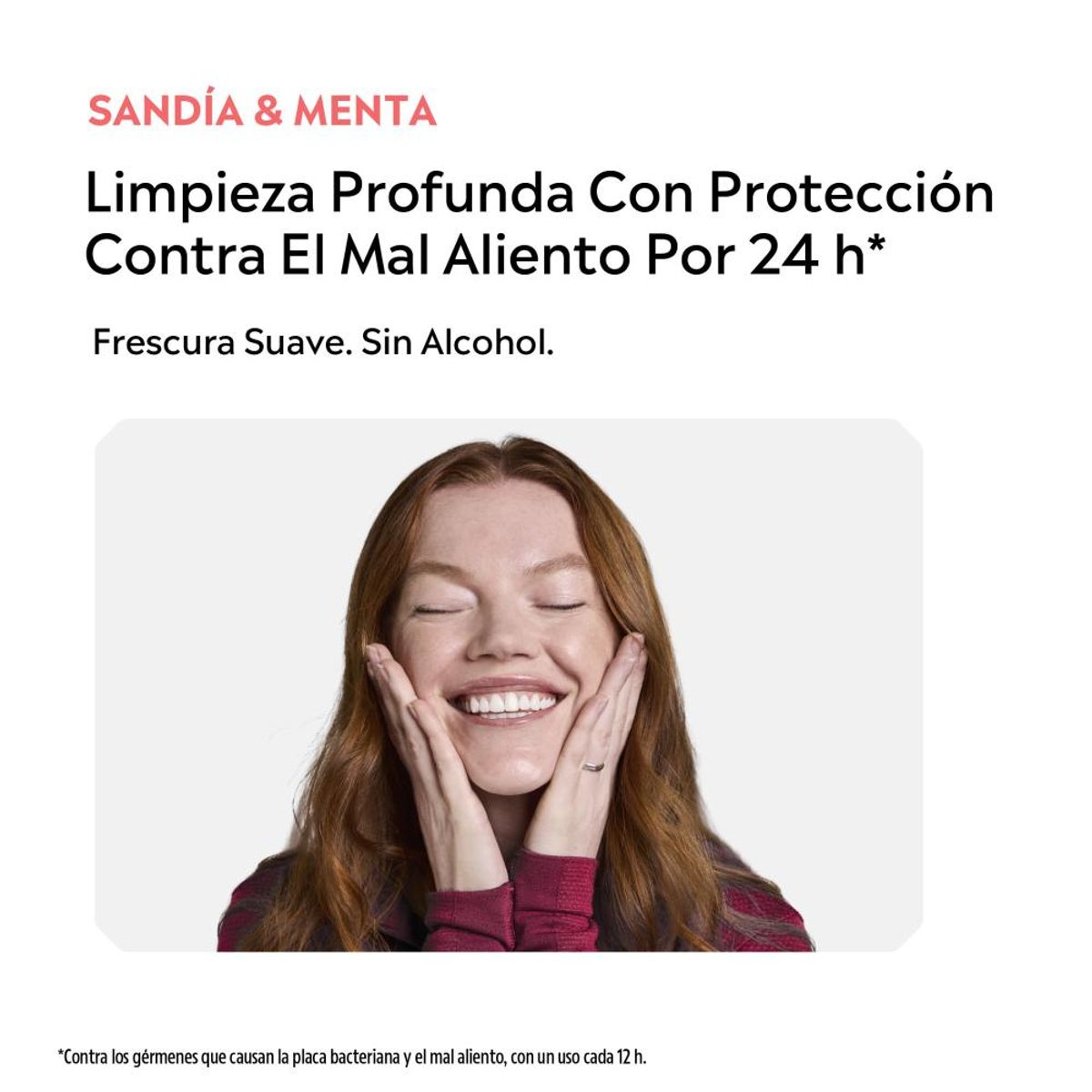 LISTERINE - Enjuague Bucal Listerine Sandia Frescura Suave Sin Alcohol x 250 ml