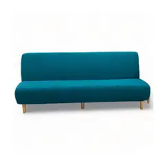 GENERICO - Funda Cubre Futon Cuadrille Tela Gruesa - Turquesa