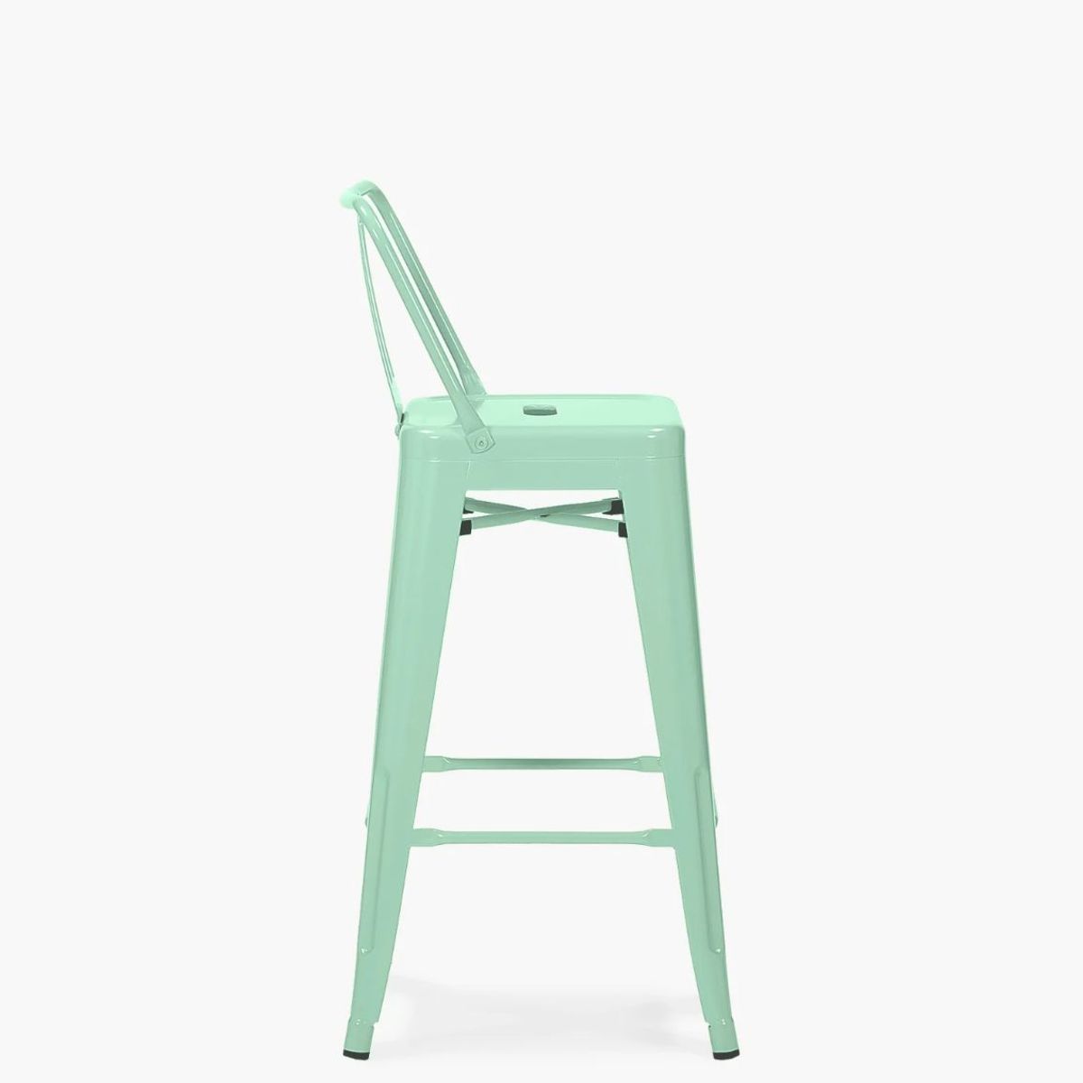 HABITA2 CHILE - Taburete Tolix metálico  66 cm - Menta