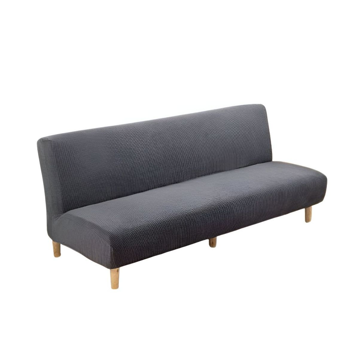 GENERICO - Funda Cubre Futon Cuadrille Tela Gruesa - Gris