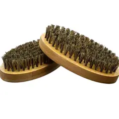 GENERICO - Cepillo De Barba Pulidor Barberia De Madera Oscura