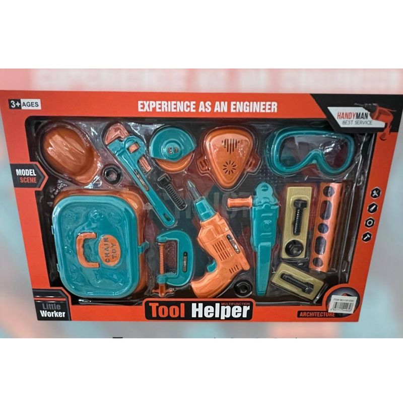 MUNDO MAGIA - Set De Herramientas De Juguete Kit Construcción Para Niños