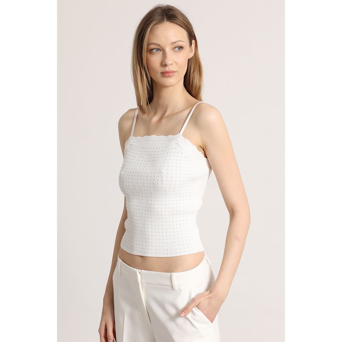 LIOLA - Top con tirantes Liola mujer crudo