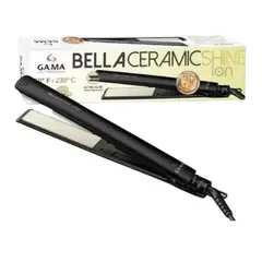 GAMA - Plancha De Cabello Bella Shine Ceramic Ion Negro