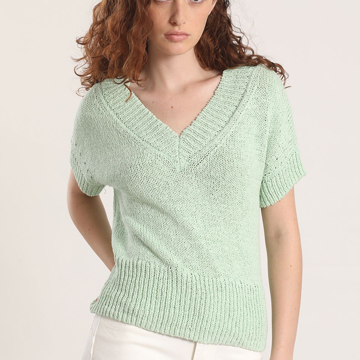 LIOLA - Tejido trenzado Liola mujer verde