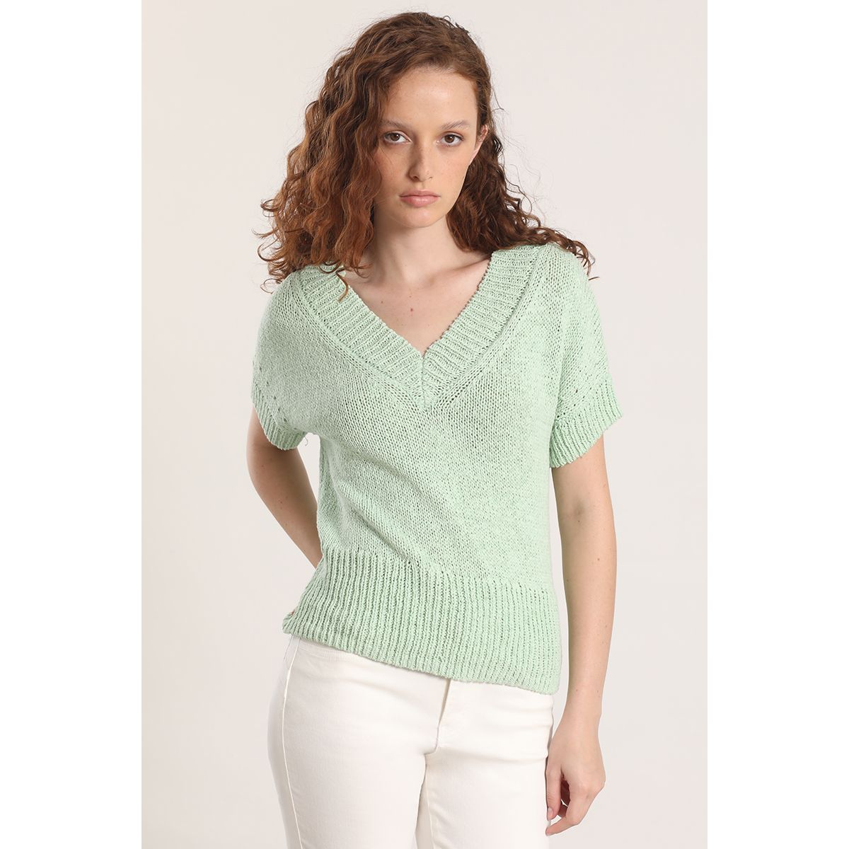 LIOLA - Tejido trenzado Liola mujer verde