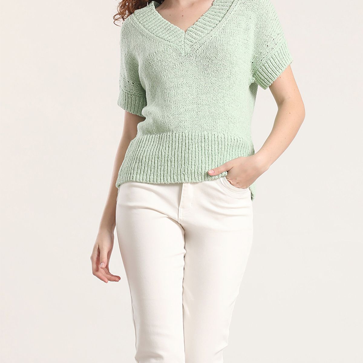 LIOLA - Tejido trenzado Liola mujer verde